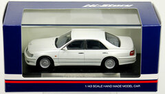 Hi-Story Resin Model 1/43 NISSAN CIMA 41LV (1996) White Pearl
