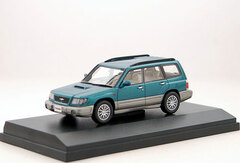 Hi-Story 1/43 SUBARU FORESTER T/tb (1997) Flavone Green Metallic/ Straight Metallic 2-tone