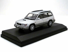 Hi-Story 1/43 SUBARU FORESTER T/tb (1997) Light Silver Metallic/ Straight Metallic 2-tone
