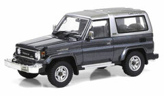 Hi-Story Resin Model 1/43 Toyota Landcruiser 70 VAN 2Door ZX (1990) Dark Blueish Gray Metallic