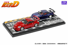 1/64 Initial D Set Vol.4 Ryuji Ikeda Fairlady Z (Z33) & Hiroya Okuyama Sylvia (S15)