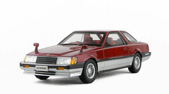 Hi-Story Resin Model 1/43 Wine Red/ Silver Nissan Leopard 2-door H/T 280X SF-L (1980)