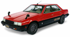 Hi-Story Resin Mini Car 1/43 Red Skyline Sedan 2000 Turbo RS (1983)