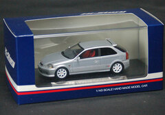 Hi-Story Resin Model 1/43 Volg Silver Mica Honda Civic (1999) Type R