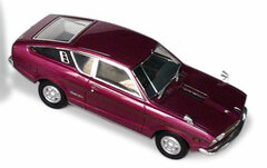 Hi-Story Resin Model 1/43 Nissan Sunny Coupe GX (1973) Wine Purple Metallic