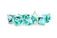 16mm Resin Poly Dice Set: Mermaid Scales