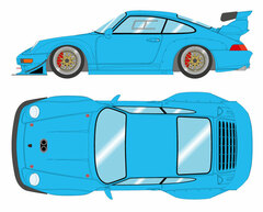 1/43 Porsche 911 (993) GT2 EVO 1998 Riviera Blue