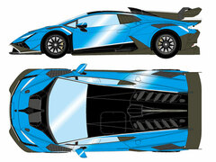 1/43 Lamborghini Huracan Super Trofeo EVO2 2021 Blue Aegir (Metallic Blue)