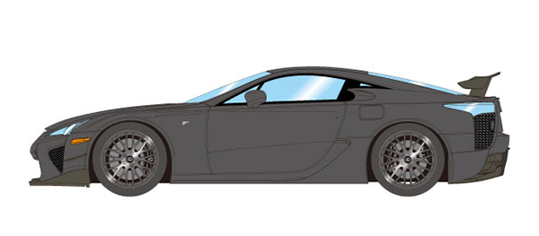 1/18 Lexus LFA Nurburgring Package 2012 Matte Black