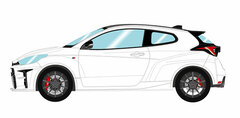 1/43 Toyota GR Yaris RZ High Performance 2020 Super White 2