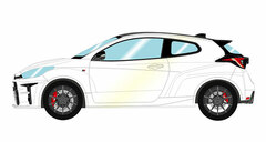 1/43 Toyota GR Yaris RZ High Performance 2020 Platinum White Pearl Mica