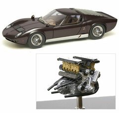 1/43 Lamborghini Miura P400 1967 Wire Wheel w/V12 Engine Metallic Brown