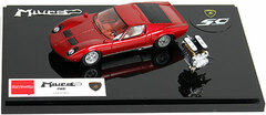 1/43 Lamborghini Miura P400 1967 V12 w/Engine Metallic Red/ Silver