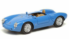 Handmade Model Car 1/43 Porsche 550A 1500RS Spider 1956 Blue
