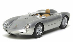 Handmade Model Car 1/43 Porsche 550A 1500RS Spider 1956 Silver