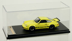 Handmade Model Car 1/43 Lemon Yellow/Black Stripe Porsche 911 Carrera RS 3.0 1974