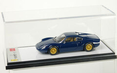 Handmade Model Car 1/43 Dark Blue Dino 246 GT E Type Bumper-less