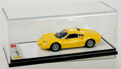 Handmade Model Car 1/43 Yellow Dino 246 GT E Type Bumper-less