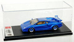 Handmade Model Car 1/43 Metallic Blue Lamborghini Countach 25th Anniversary 1988