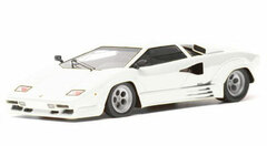 Handmade Model Car 1/43 White Lamborghini Cauntach LP5000 Quattrovalvole 1985 Wingless