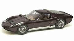 Handmade Model Car 1/43 Metallic Brown/ Silver Lamborghini Miura P400 1967 Wire Wheel