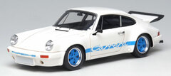 Handmade Model Car 1/43 White/Blue Porsche 911 Carrera RS 3.0 1974