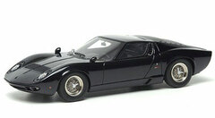 Handmade Model Car 1/43 Black Lamborghini Miura P400 1967 Wire Wheel