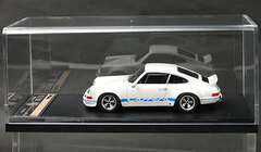 Handmade Model Car 1/43 White/ Blue Stripe Porsche 911 Carrera RSR 2.8 1973