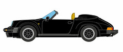 1/43 Porsche 911 Carrera 3.2 Speed Star Turbo Look 1989 Black