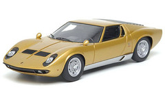 Handmade Model Car 1/43 Gold/Silver Lamborghini Miura P400 1967
