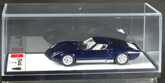 Handmade Model Car 1/43 Metallic Blue Lamborghini Miura P400 1967