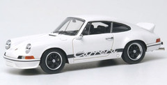 Handmade Model Car 1/43 Porsche 911 Carrera RS 2.7 1973 White/ Black Stripe