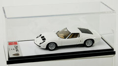 Handmade Model Car 1/43 White/ Silver Lamborghini Miura P400 1967