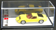 Handmade Model Car 1/43 Yellow/Silver Lamborghini Miura P400 1967