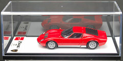 Handmade Model Car 1/43 Red/Silver Lamborghini Miura P400 1967