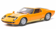 Handmade Model Car 1/43 Orange/Gold Lamborghini Miura P400 1967