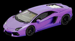Handmade Model Car 1/43 Matte Purple Lamborghini Aventador LP700-4