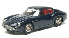 Handmade Model Car 1/43 Aston Martin DB4GT Zagato Dark Blue (Interior Color: Burgundy)