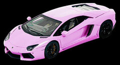 Handmade Model Car 1/43 Pink Lamborghini Aventador LP700-4