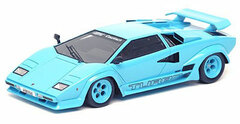Model Car 1/43 Type 2 Light Blue (Baby Blue) Koenig Lamborghini Countach LP500S Twin Turbo 1985