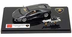 Handmade Model Car 1/43 Metallic Dark Gray Lamborghini Aventador LP700-4