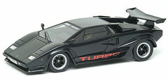 Handmade Model Car 1/43 Metallic Black Koenig Lamborghini Cauntach LP500S Twin Turbo 1985 Type 3