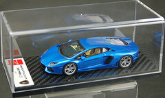 Handmade Model Car 1/43 Metallic Blue Lamborghini Aventador LP700-4