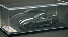 Handmade Model Car 1/43 Ferrari 599GTO Matte Black/White Stripe