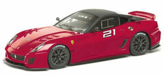 Handmade Model Car 1/43 No.21 Metallic Red/ Black Ferrari 599XX 599XX Program Paul Ricard 2010