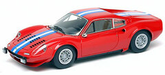 Handmade Model Car 1/43 Dino 246GT/C Ch.02678 Red/ Striped