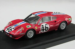 Handmade Model Car 1/43 Dino 246GT N.A.R.T. Ch.02678 Le Mans 24 Hours間 1972 No.46