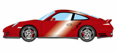 1/43 Porsche 911 (997) Turbo 2006 Ruby Red Metallic