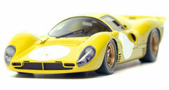 Handmade Model Car 1/43 Yellow (w/ Number Circles) Ferrarri 330P4 Berlinetta 1967