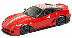 Handmade Model Car 1/43 No.4 Red Ferrarri 599XX 599XX Program 2010